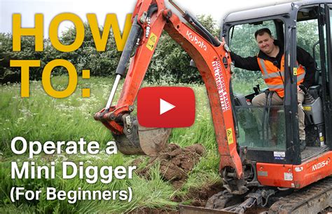 using a mini excavator|operating mini digger beginner.